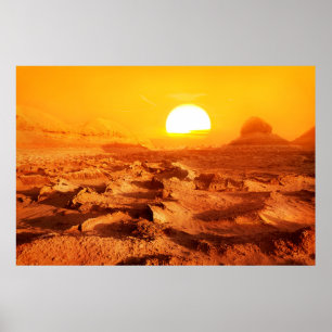 Dasht-e Lut deser - the hottest place on Earth. Su Poster