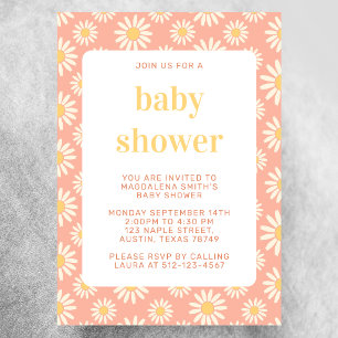 Dasiy Baby Shower Invitation