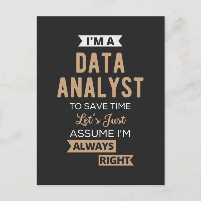 Data Analyst Holiday Postcard (Front)