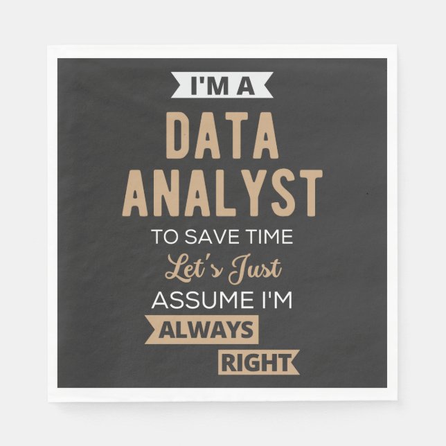 Data Analyst Napkin (Front)