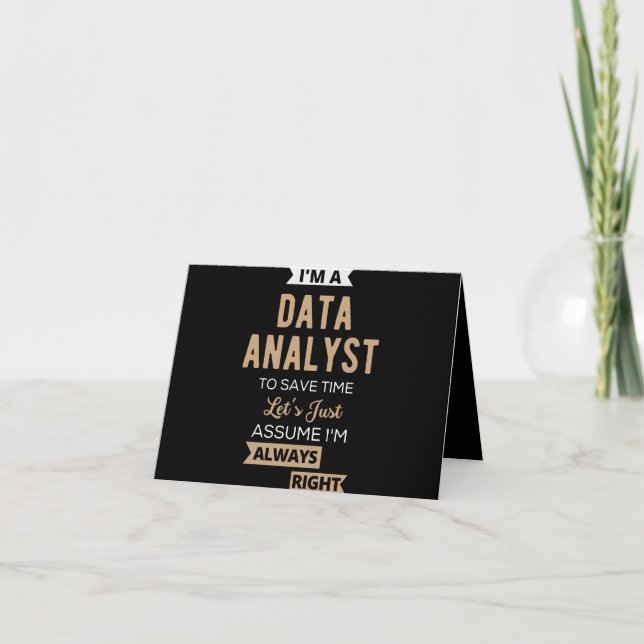 Data Analyst Note Card (Front)