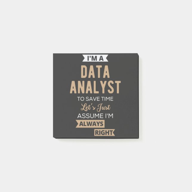Data Analyst Post-it Notes (Front)