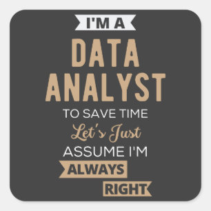 Data Analyst Square Sticker