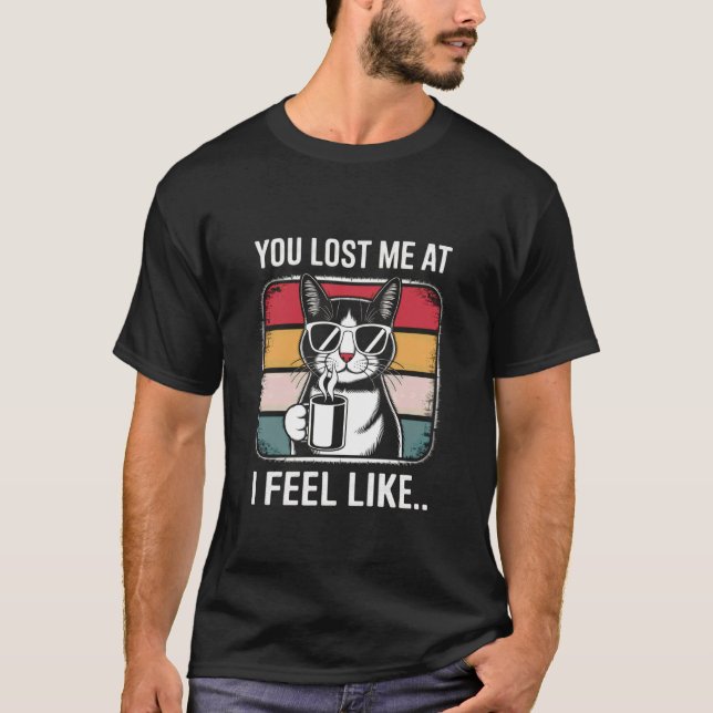 Data Analysts Tech IT Coffee Teacher Funny Cat Wom T-Shirt (Front)