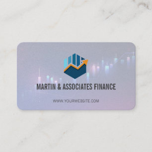 Data Bar Graph   Crypto   Financial Market Business Card
