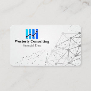Data Finance Chart   Networking Background Business Card