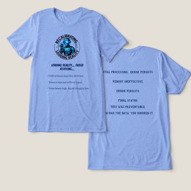 Data Human Patch  Tri-Blend Shirt (Design Front & Back)