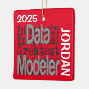 Data Modeler Extraordinaire CUSTOM Ceramic Ornament