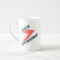 DATA > OPINIONS Bone China Mug | Geek Coffee Cup