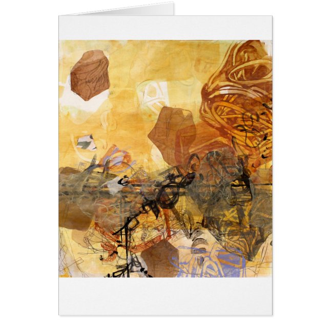 Data Pulse Abstract Art Card (Front)