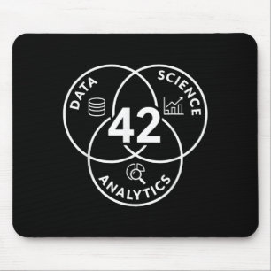 Data Science Analytics 42 Diagram Design Mouse Pad