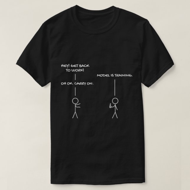 Data Science Machine Learning Deep Learning Neural T-Shirt (Design Front)
