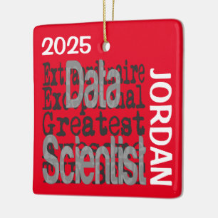 Data Scientist Extraordinaire CUSTOM Ceramic Ornament