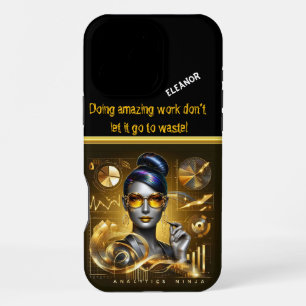Data Scientist Merging Art and Analytics iPhone 16 Pro Max Case