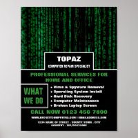 Data Screen Computer Repair Specialist Advertising