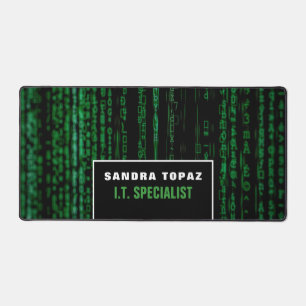 Data Screen, Information Technology, Computer Desk Mat