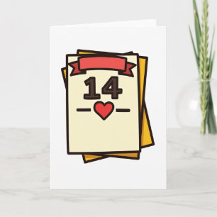 Date 14 Heartfelt Love Card