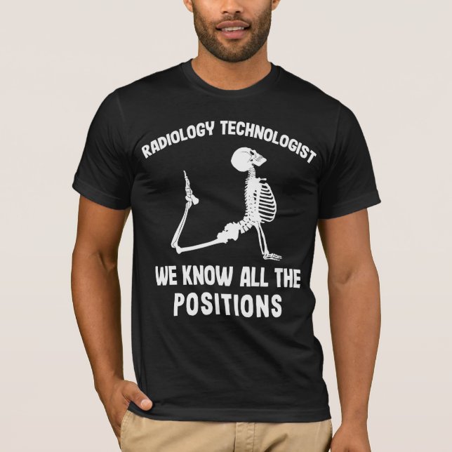 Date A Rad Tech Radiologist Skeleton Radiology T-Shirt (Front)