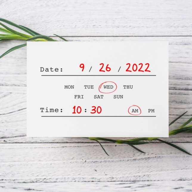 Date and Time Rubber Stamp (Creator Uploaded)