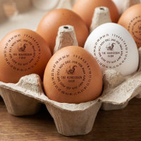Date & Farm Name Personalised Chicken Egg