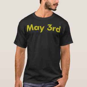 Date May 3rd gift idea dragon ball z  T-Shirt