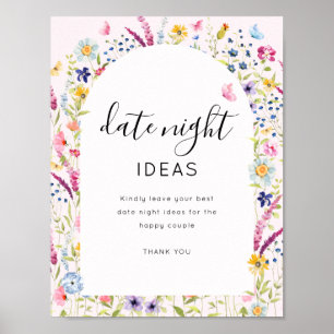 Date Night Bridal Shower Sign