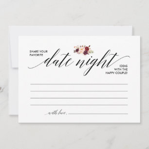 Date Night Card template, date night ideas v3