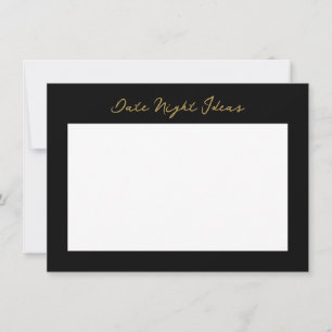 Date night idea  card
