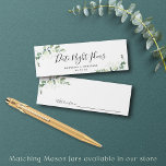 Date Night Ideas Eucalyptus Bridal Shower Wedding Calling Card<br><div class="desc">Ask guests to write down their date night ideas on these personalised cards.</div>