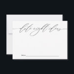 Date Night Ideas for Newlyweds Keepsake Card<br><div class="desc">These beautifully designed cards offer a unique way for wedding guests to share their favourite date night ideas with the bride and groom. Ideal for adding a personal touch to your special day, these cards ensure cherished keepsakes for the happy couple. Perfect for wedding receptions, bridal showers, and engagement parties....</div>