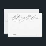 Date Night Ideas for Newlyweds Keepsake Card<br><div class="desc">These beautifully designed cards offer a unique way for wedding guests to share their favourite date night ideas with the bride and groom. Ideal for adding a personal touch to your special day, these cards ensure cherished keepsakes for the happy couple. Perfect for wedding receptions, bridal showers, and engagement parties....</div>