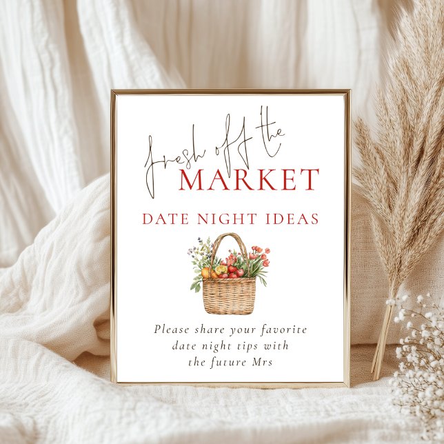 Date Night Ideas Fresh off Market Bridal Shower Poster (Creator Uploaded)