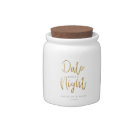Date Night Jar Gold Glitter Bridal Shower Wedding
