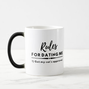 Date Night Shirt, Funny Dating Rules, Cat Rules Magic Mug