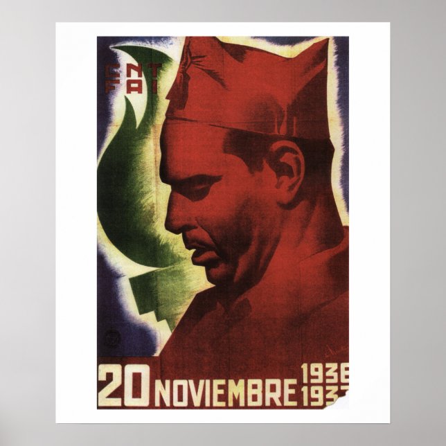 Date of Durruti's death on_Propaganda Poster (Front)