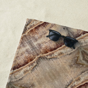Date Palm Tree Trunk Texture Closeup Photo Image Beach Towel