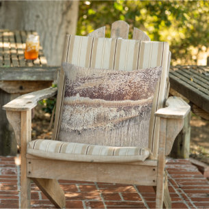 Date Palm Tree Trunk Texture Closeup Photo Image Cushion