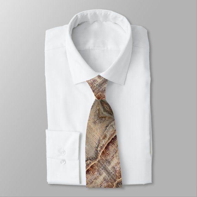 Date Palm Tree Trunk Texture Closeup Photo Image Tie (Tied)