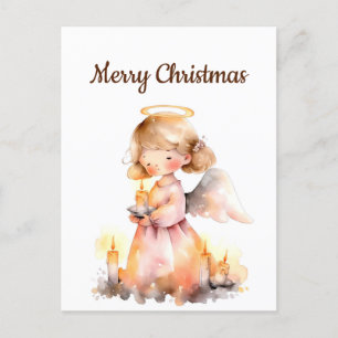 Dated Christmas Angel for Joy Blessing Postcard