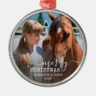 Dated Horse Photo Personalised Round Frame