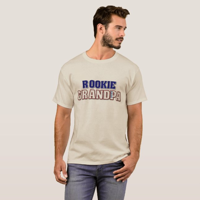 Dated Rookie Grandpa T-Shirt (Front Full)