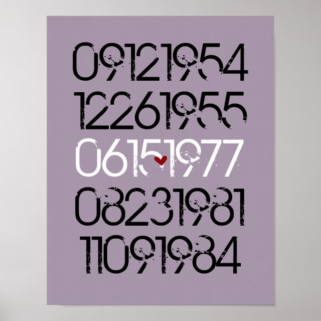 Dated Wall Art - Distressed Style - 2 Children (Front)