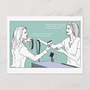 Dating a werewolf Postcard