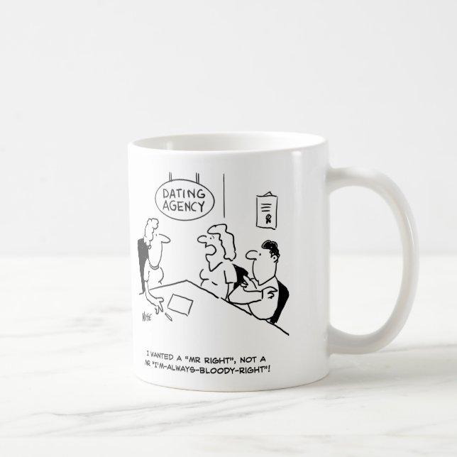 Dating Agency - Mr Right Coffee Mug (Right)