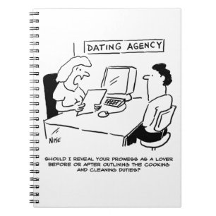 Dating Agency - Prowess as a lover Spiral Notebook