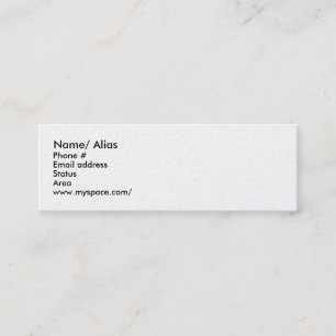 Dating Card for quick meetings - C... - Customised