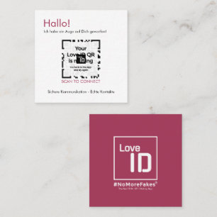 Dating Card - RED - QR - PURE Collection