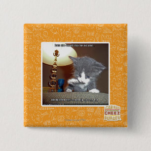 Dats one small step fur me 15 cm square badge