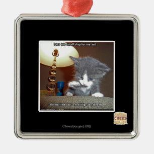 Dats one small step fur me metal tree decoration