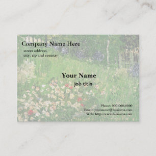 Daubigny's Garden by Vincent van Gogh Business Card
